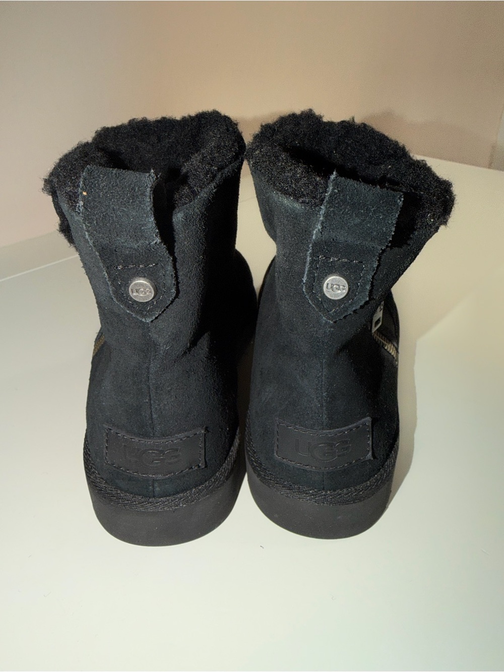 UGG Women Classic Black Shearling Boot
